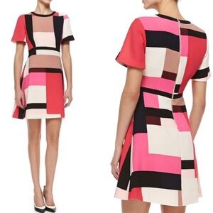 Kate Spade Effie Color Block A-Line Mini Dress. Size 8